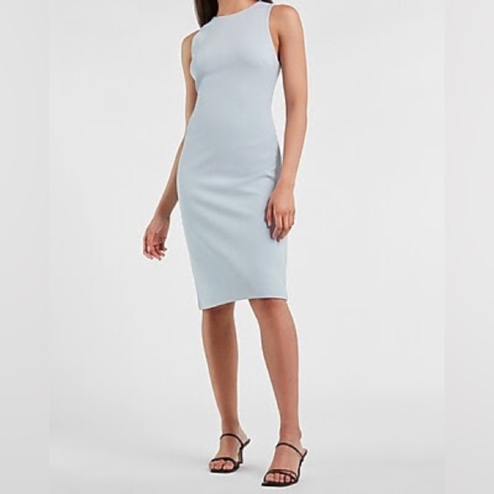 EXPRESS High Neck Racerback Knit Sheath Dress. Size XS